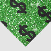 Black Dollar Sign Money Entrepreneur Wall Street Tissuepapier (Detail)