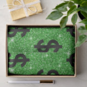 Black Dollar Sign Money Entrepreneur Wall Street Tissuepapier (Geschenk)