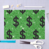 Black Dollar Sign Money Entrepreneur Wall Street Tissuepapier (Craft)