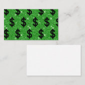 Black Dollar Sign Money Entrepreneur Wall Street Visitekaartje (Voorkant / Achterkant)