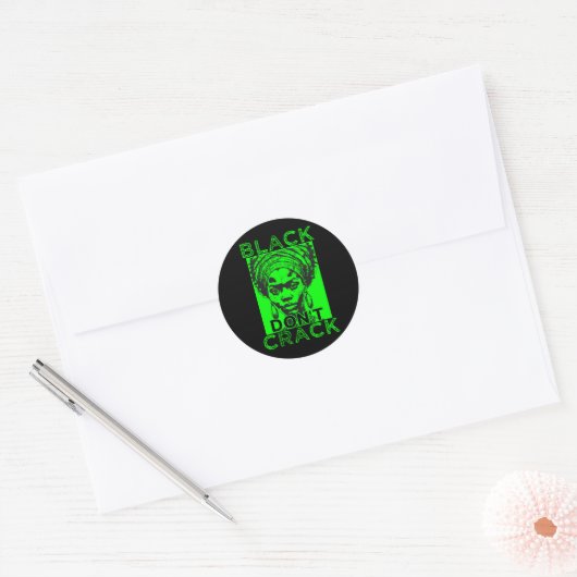 Black Don't Crack 7 Sticker (Envelop)