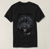 Black Doodle Dog 1 T-shirt (Design voorkant)