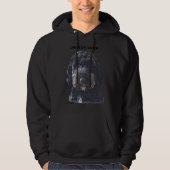 Black Doodle Dog Hoodie (Voorkant)