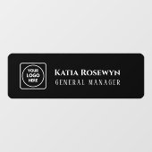 Black Door Cling | Aangepast Logo-vensterteken Raamsticker (Vel)