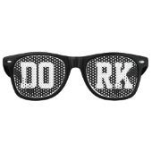 Black Dork Geek Loner Retro Zonnebril (Voorkant)