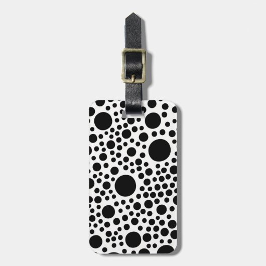 Black Dot Bagagelabels - Stijlvolle reisaccessoire (Voorkant verticaal)