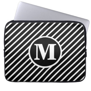 Black Dot DS Monogram Laptop Sleeve