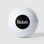 Black Dot Nichols Golfballen (Voorkant)