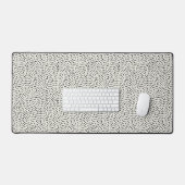 Black Dot Pattern Bureaumat (Keyboard & Muis)