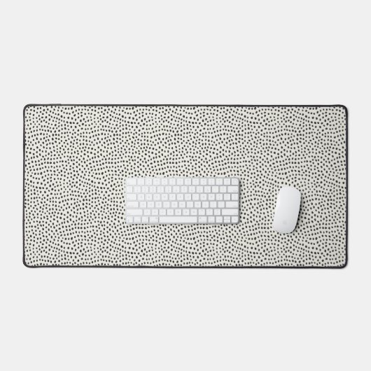 Black Dot Pattern Bureaumat (Keyboard & Muis)