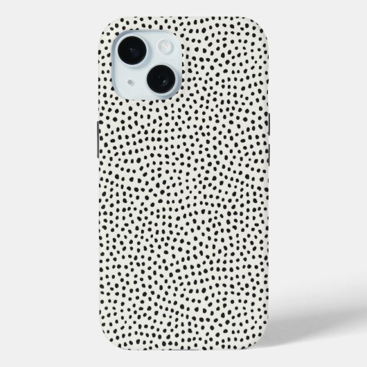 Black Dot Pattern Case-Mate iPhone Case (Achterkant)