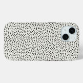 Black Dot Pattern Case-Mate iPhone Case (Achterkant (horizontaal))