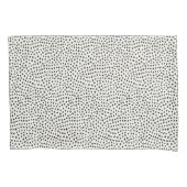 Black Dot Pattern Kussensloop (Voorkant-Links)