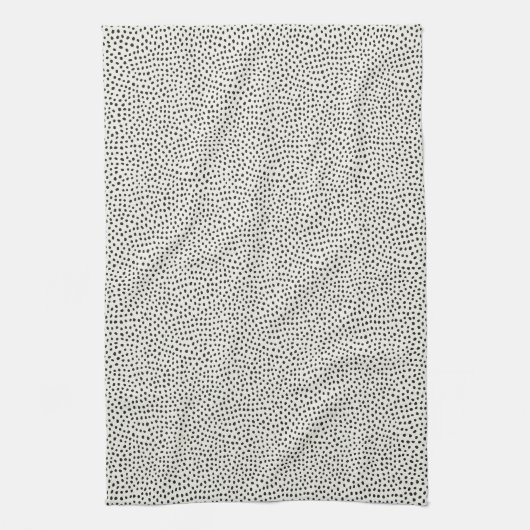 Black Dot Pattern Theedoek (Verticaal)