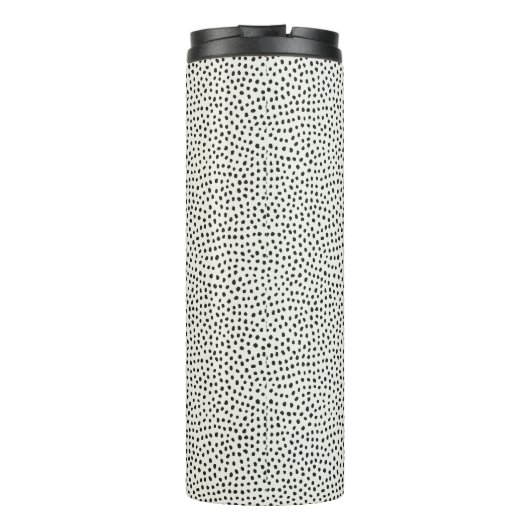 Black Dot Pattern Thermosbeker (Achterkant)