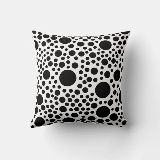 Black Dot Sierkussen - witte achtergrond (Achterkant)