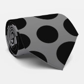 Black Dot Stropdas (Opgerold)
