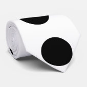 BLACK DOT STROPDAS (Opgerold)