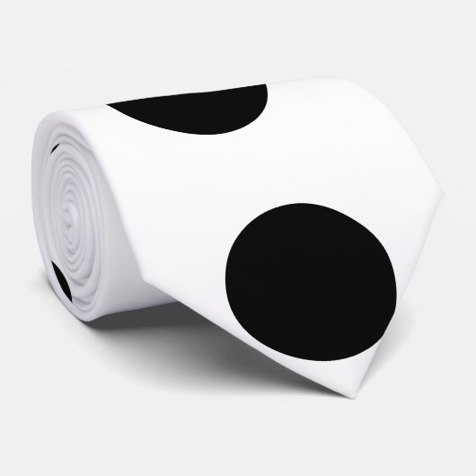 BLACK DOT STROPDAS (Opgerold)