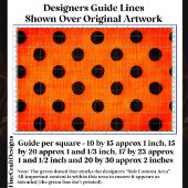 Black Dots on Orange Repeat Design DW2F Decoupage Tissuepapier