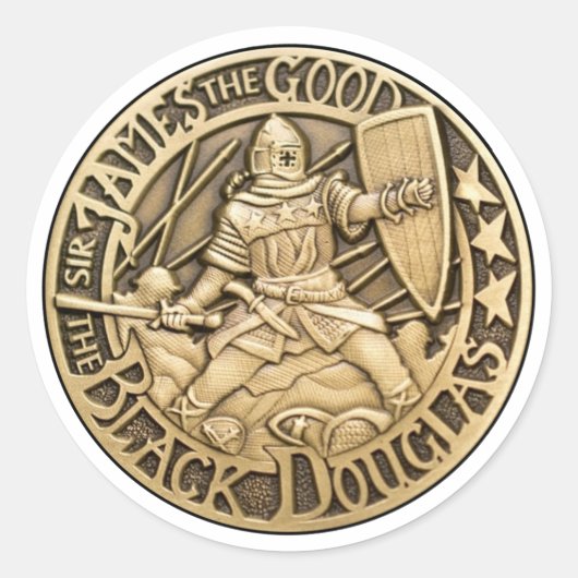 Black Douglas Sticker (Voorkant)