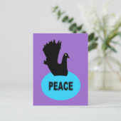 Black Dove Peace Briefkaart (Staand voorkant)