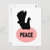 Black Dove Peace Briefkaart (Voorkant / Achterkant)