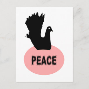 Black Dove Peace Briefkaart