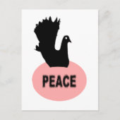 Black Dove Peace Briefkaart (Voorkant)