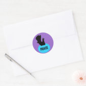 Black Dove Peace Sticker (Envelop)