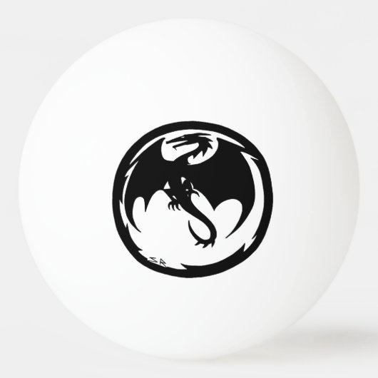 Black Dragon 3 ster pingpongbal (Voorkant)