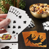 Black Dragon Ademend Vuur Vlam Pokerkaarten (Insitu)