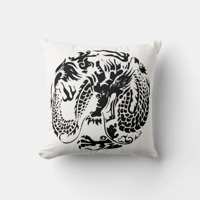 Black Dragon American MoJo Pillow Kussen (Voorkant)
