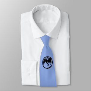 Black Dragon Blue necktie Stropdas