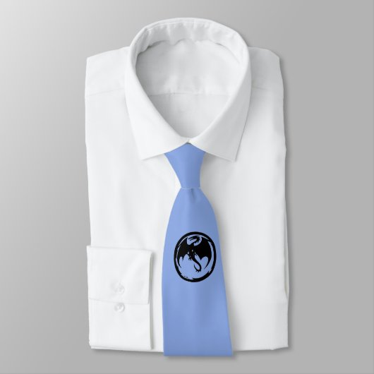 Black Dragon Blue necktie Stropdas (Gebonden)