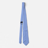 Black Dragon Blue necktie Stropdas (Achterkant)
