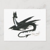 Black_Dragon_by_angel_wolfmaiden Briefkaart (Voorkant)