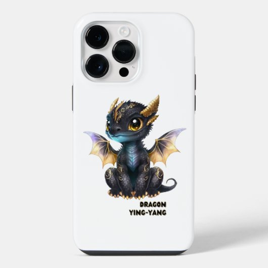 Black Dragon Design iPhone Hoesje (Achterkant)