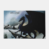 Black Dragon Fantasy Blue Mountains Deurmat (Voorkant)
