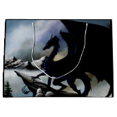 Black Dragon Fantasy Blue Mountains Groot Cadeauzakje (Voorkant)
