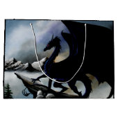 Black Dragon Fantasy Blue Mountains Groot Cadeauzakje (Achterkant)