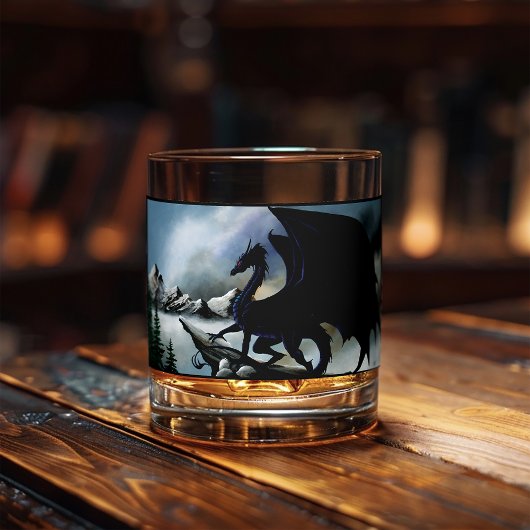 Black Dragon Fantasy Blue Mountains Whisky Glas