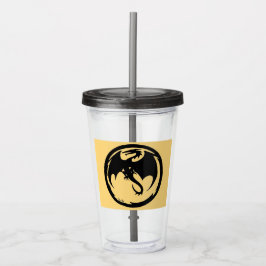 Black Dragon Gold acryltumbler Acryl Drinkbeker