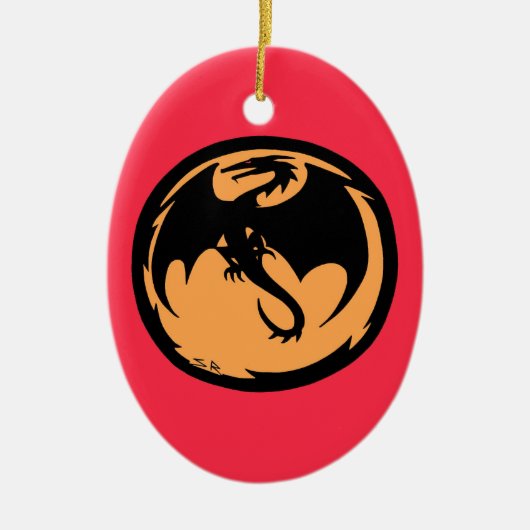 Black Dragon Gold Coral ornament (Voorkant)