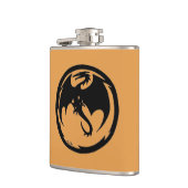 Black Dragon Gold faux deerskin-kolf Heupfles (Links)