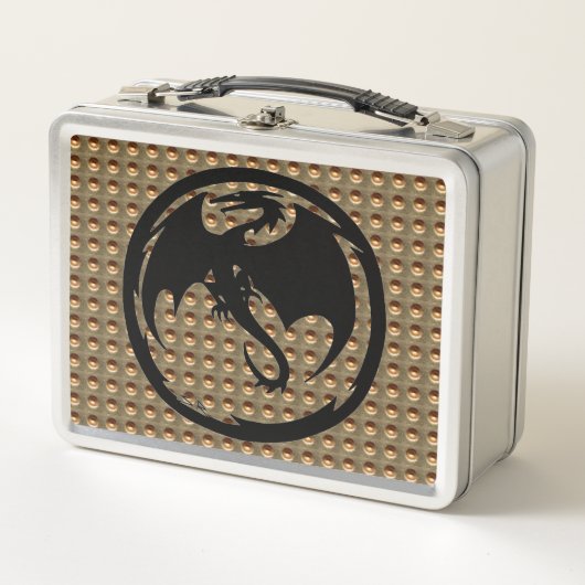 Black Dragon Gold Indent roestvrij lunchbox (Voorkant)