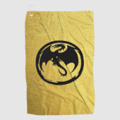 Black Dragon Gold Vein golfhanddoek (Voorkant)