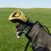 Black Dragon Gold Vein golfrijplaat Golfheadcover (Insitu)