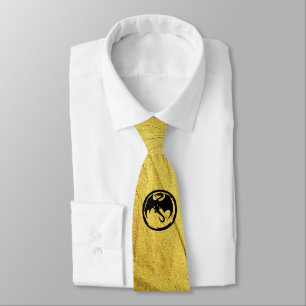 Black Dragon Gold Vein necktie Stropdas