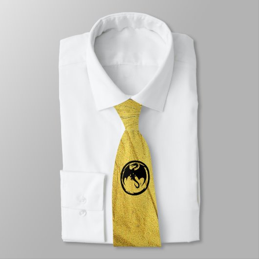 Black Dragon Gold Vein necktie Stropdas (Gebonden)